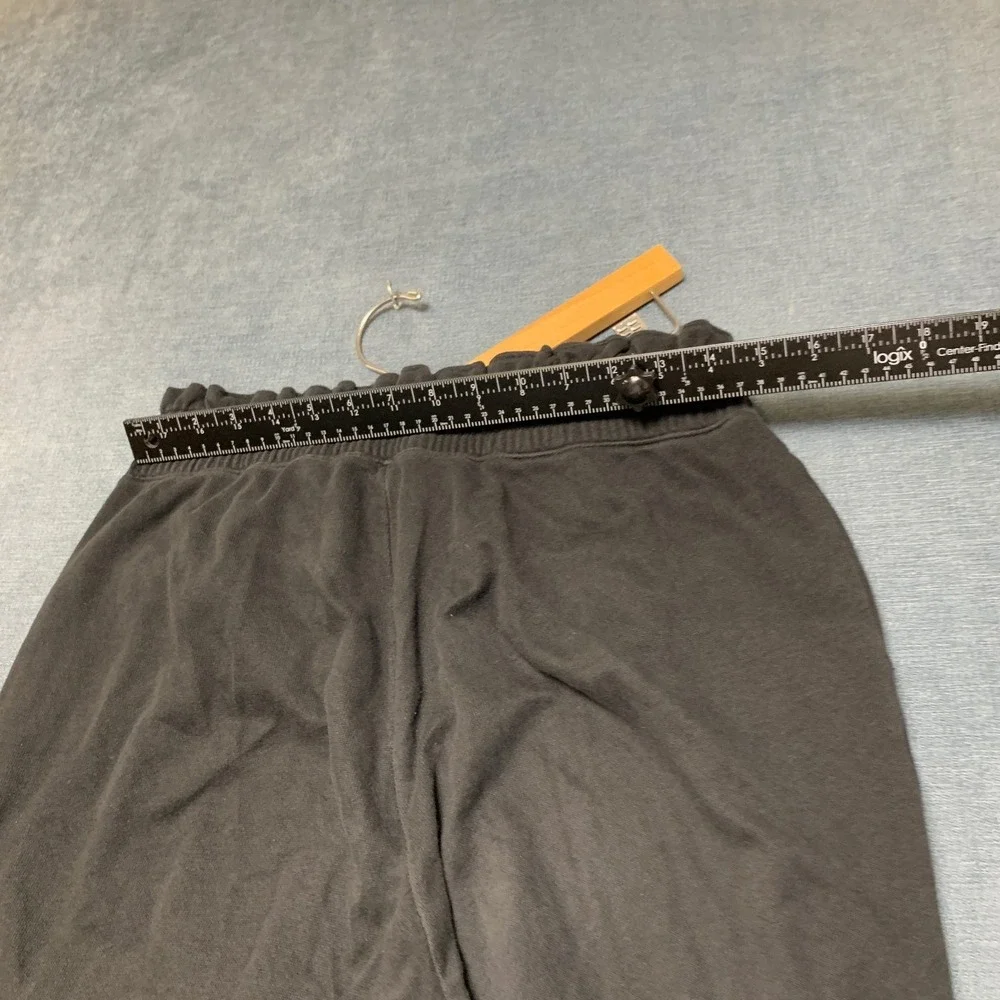 Hollister Joggers Sweatpants Mens Medium Black Tapered Drawstring Logo Athletic